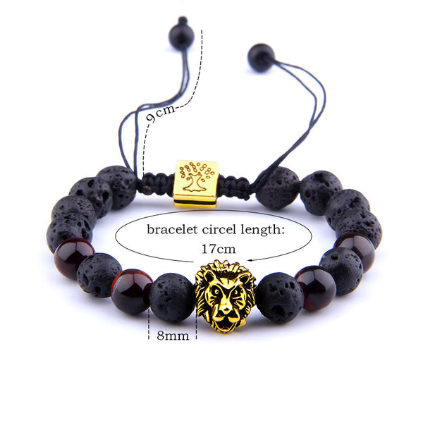 Shungite Lion Bracelet - Shungite Protection