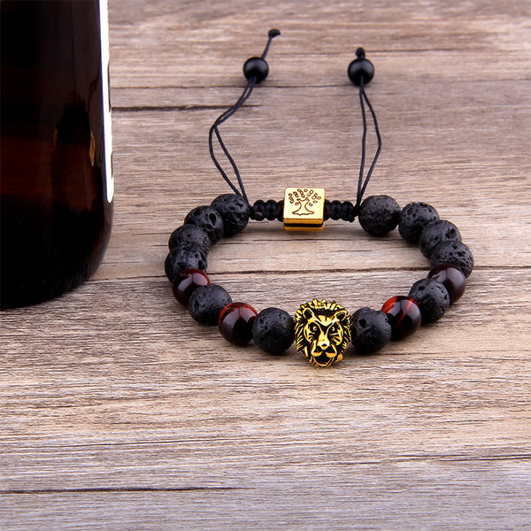 Shungite Lion Bracelet - Shungite Protection